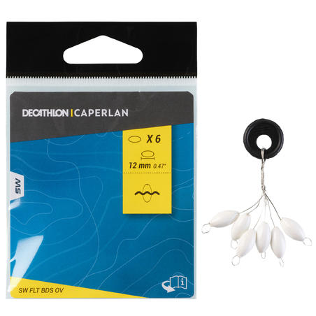 Perle flottante de pêche en surfcasting ovale 12mm CAPERLAN