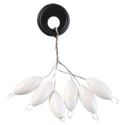 Fishing Surfcasting Floating Beads Oval 15 mm - White