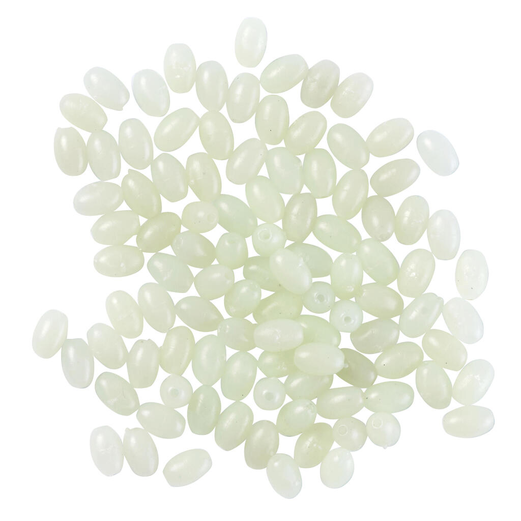 Fishing Surfcasting Hard Bead 6 mm - Phosphorescent