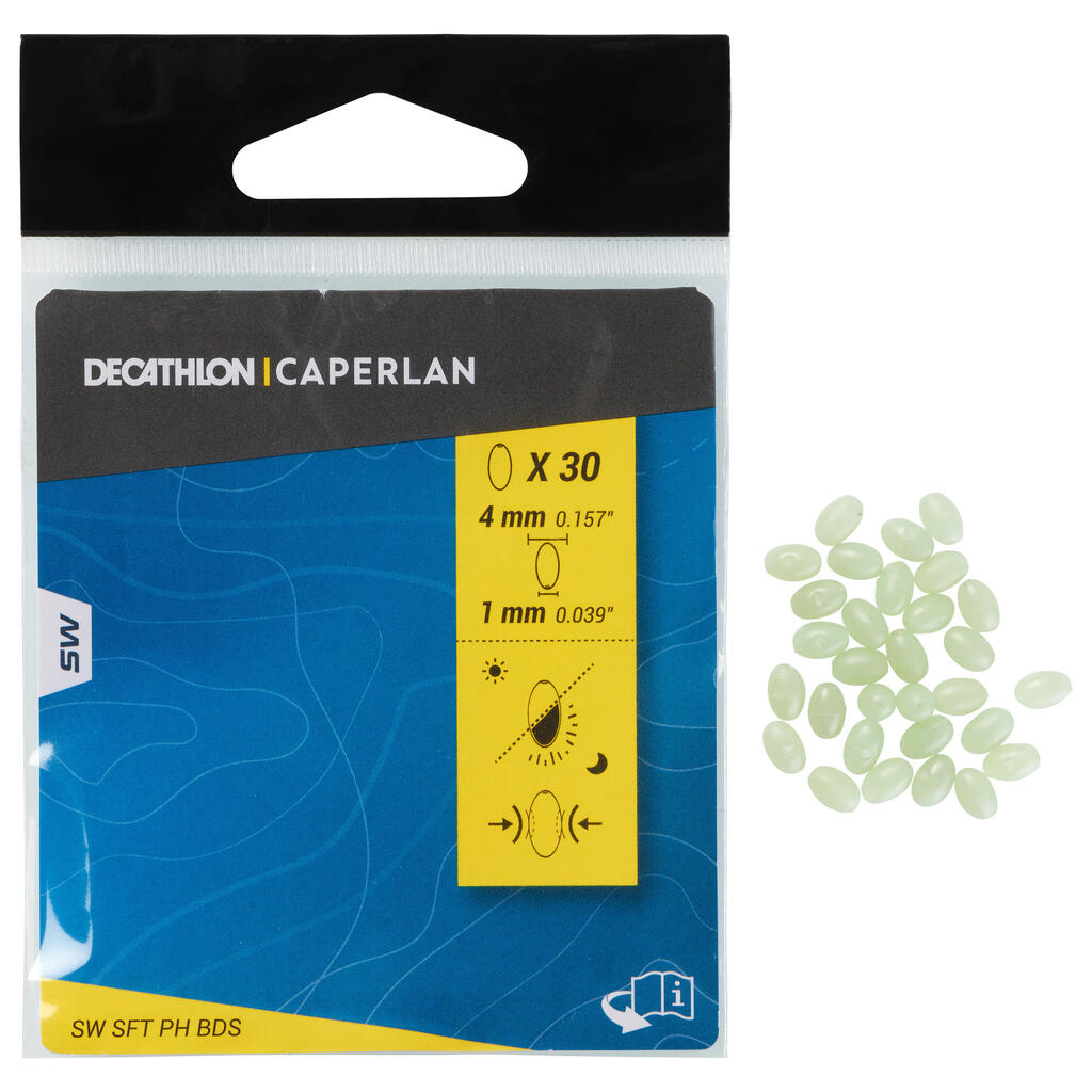 Fosforescentne meke perle za ribolov s obale 5 mm