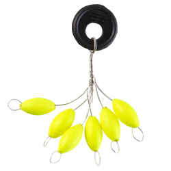 Fishing Surfcasting Floating Beads 12 mm Oval - Yellow