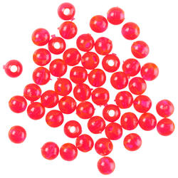 Perles de pêche en surfcasting rouge 4mm
