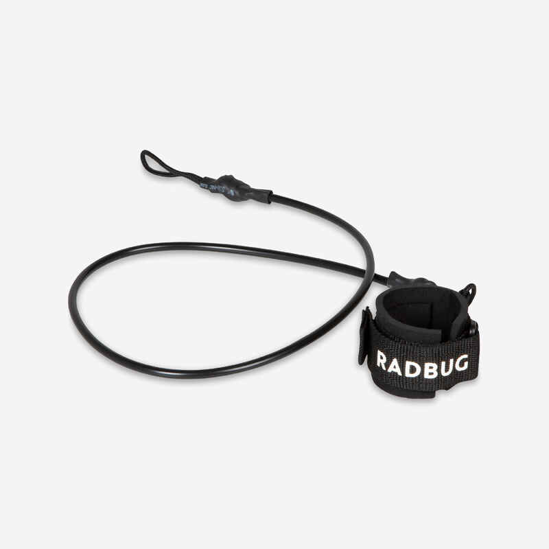 100 BODYBOARD wrist leash for beginners - Black