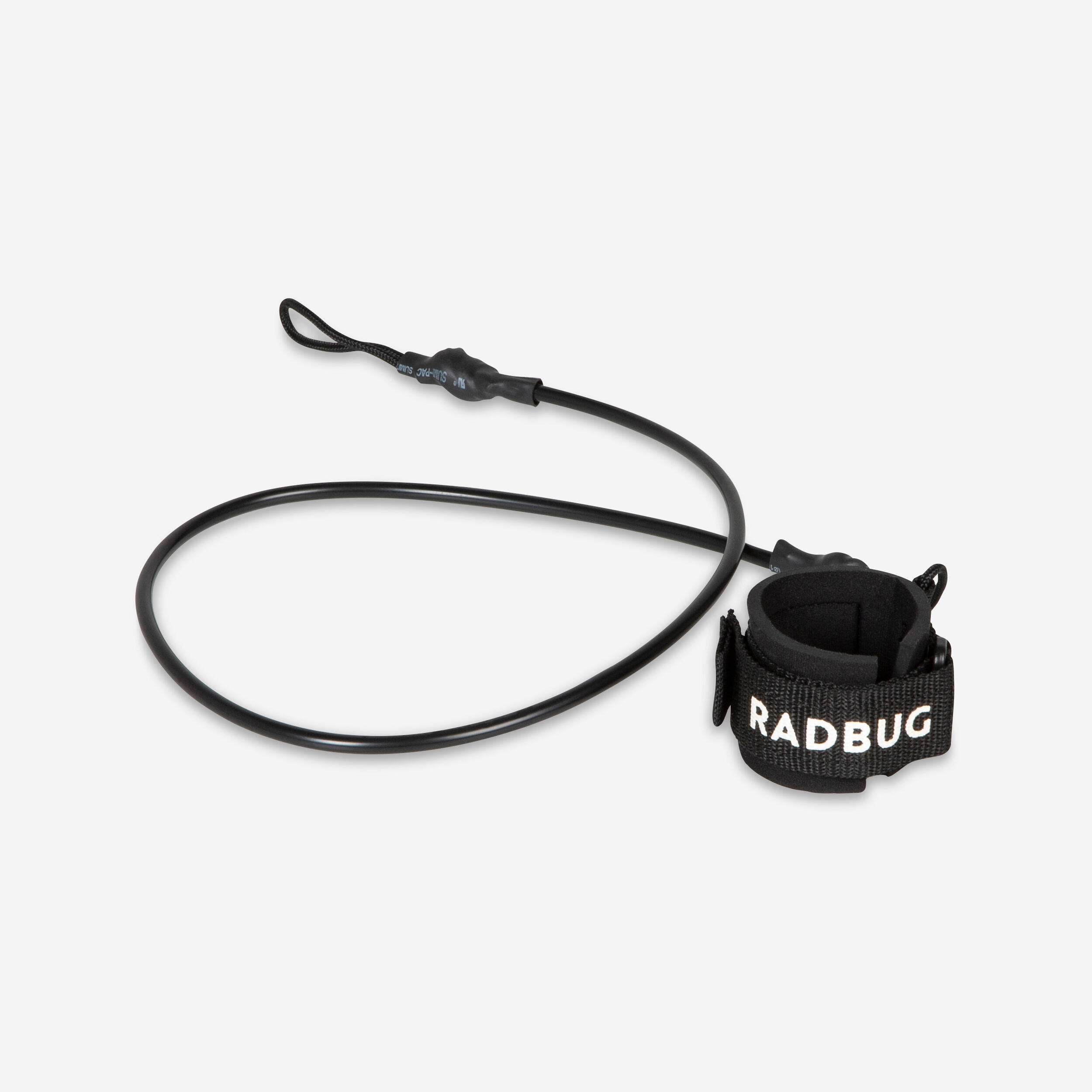 Leash cu mâner Bodyboard 100 negru RADBUG decathlon.ro