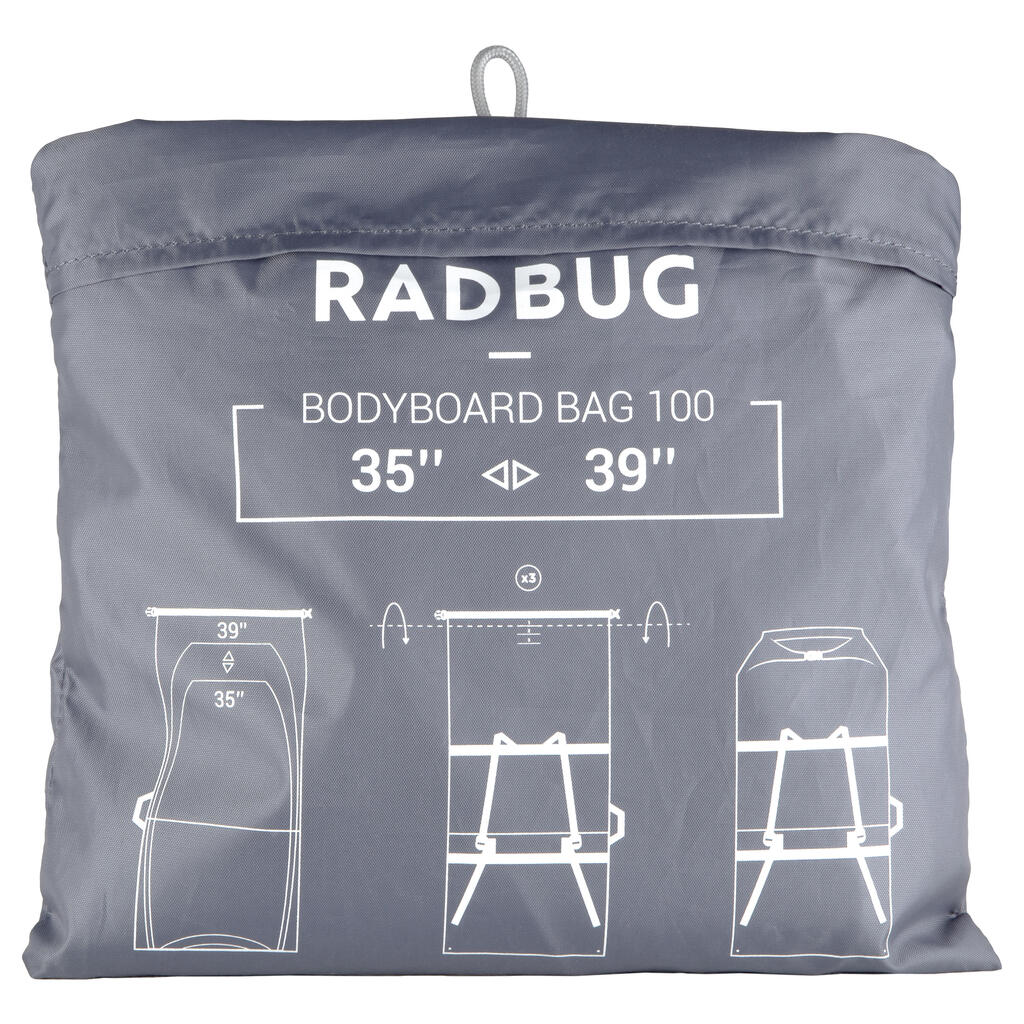 Housse de bodyboard 100 daily réglable