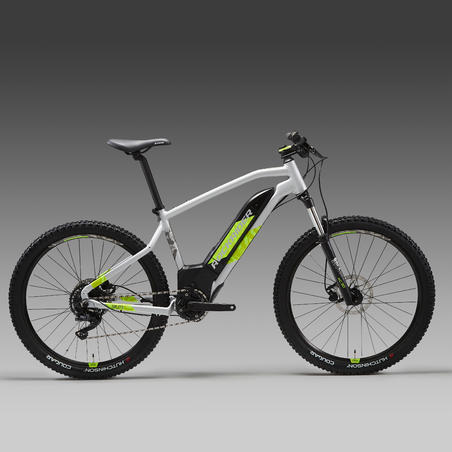 Електричний гірський велосипед E-ST 520, 27,5" - Сірий/Жовтий