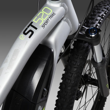ЭЛЕКТРИЧЕСКИЙ ГОРНЫЙ ВЕЛОСИПЕД E-ST 520 27,5" СЕРО-ЖЕЛТЫЙ