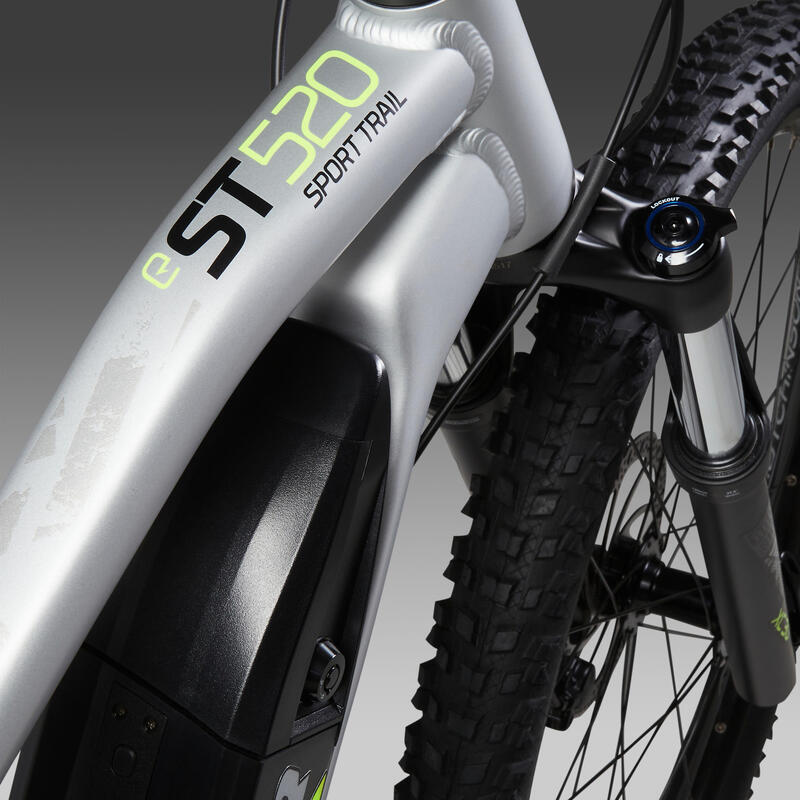 Bicicletă electrică MTB E-ST 520 27,5" Gri-Galben 