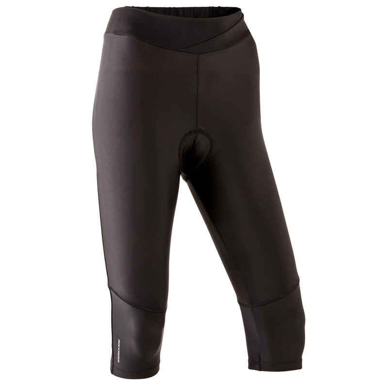 3/4-Radhose RC500 Damen schwarz 3/4-Radhose RC500 Damen schwarz