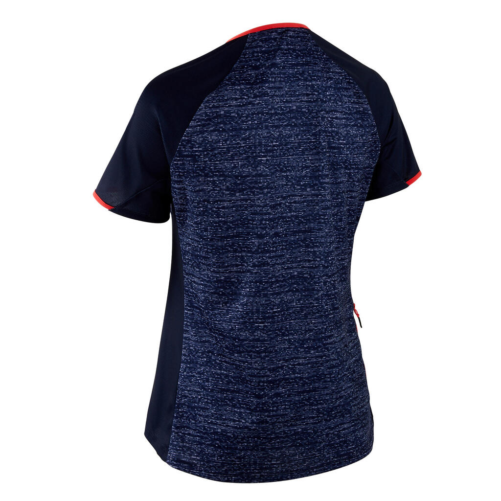 Trumparankoviai kalnų dviratininkių marškinėliai „EXPL 100“, smėlio spalvos