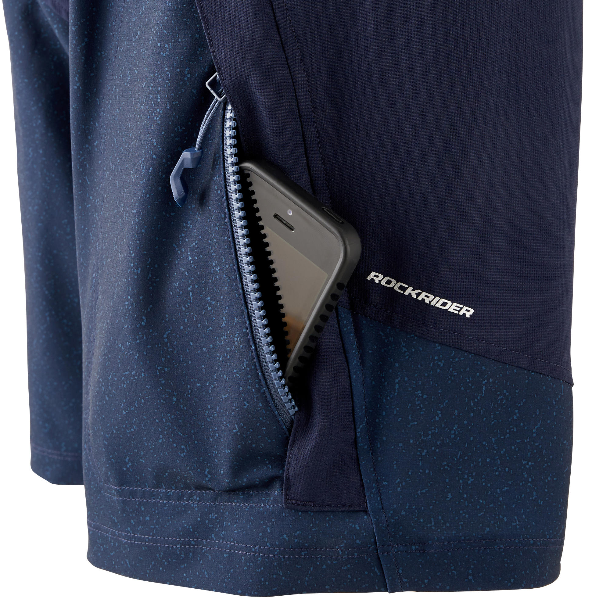 Pantalón de ciclismo MTB hombre Rockrider ST 500 azul marino 6/12