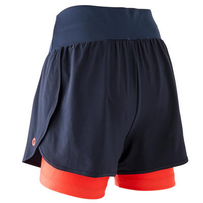 Download Women's Mountain Bike Shorts ST 100 - Navy/Pink