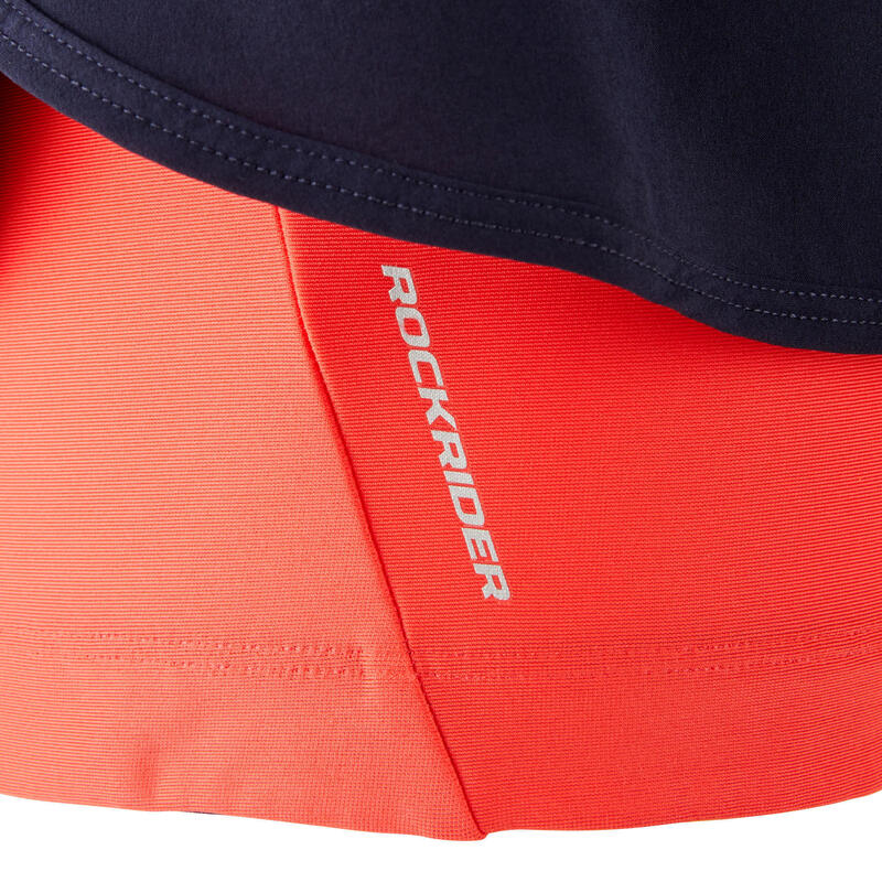 Pantalón culotte MTB mujer sin tirantes Rockrider ST 100 azul rosa