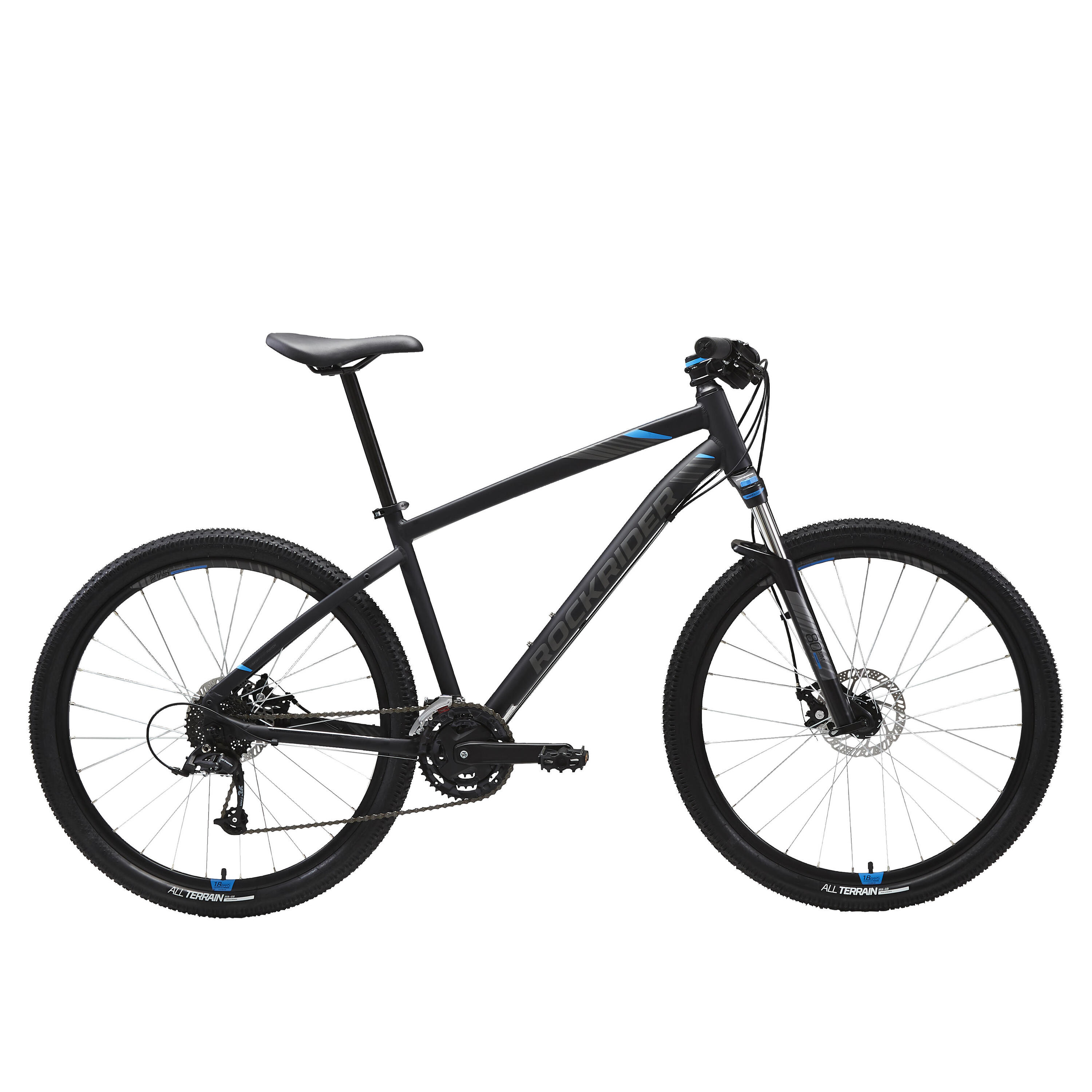 27.5 Inch Mountain bike Rockrider ST 520 - Black 1/13