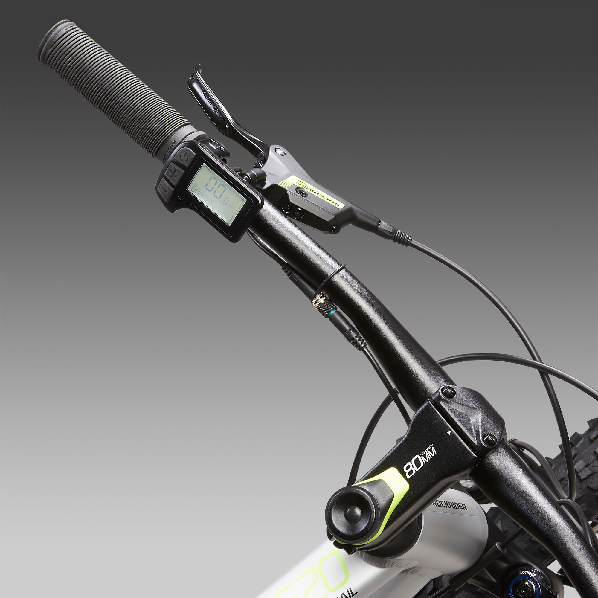 BICICLETA BTT EL TRICA E ST 520 CINZENTO AMARELO 27 5