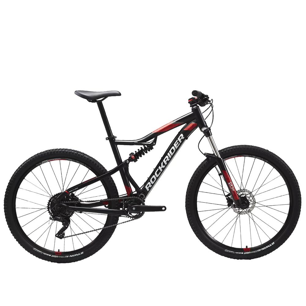 BTT ROCKRIDER ST 530 S PRETO/VERMELHO