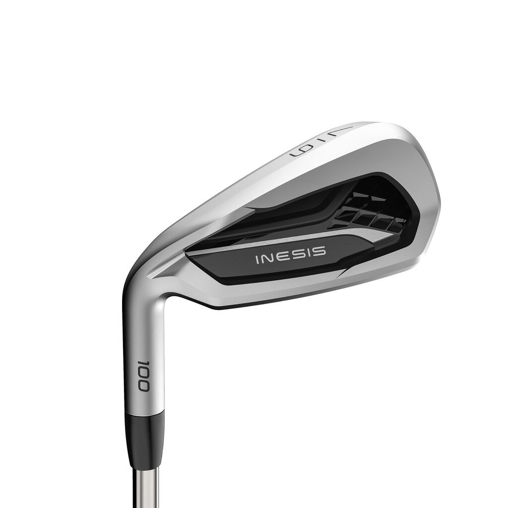 Adult golf individual left-handed iron 100 size 1 steel - INESIS 100