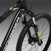 27.5 inch mountain bike rockrider ST 530 - Black