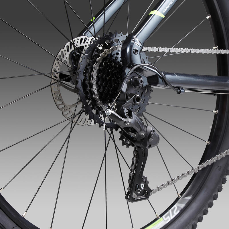 Mountainbike ST 530 27.5" 1x9 speed rockrider/microshift zwart