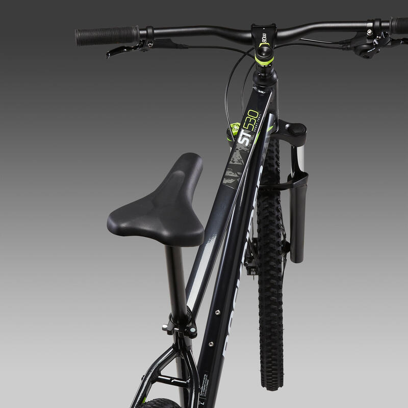 Bicicleta de montaña 27,5" aluminio monoplato Rockrider ST 530 negro