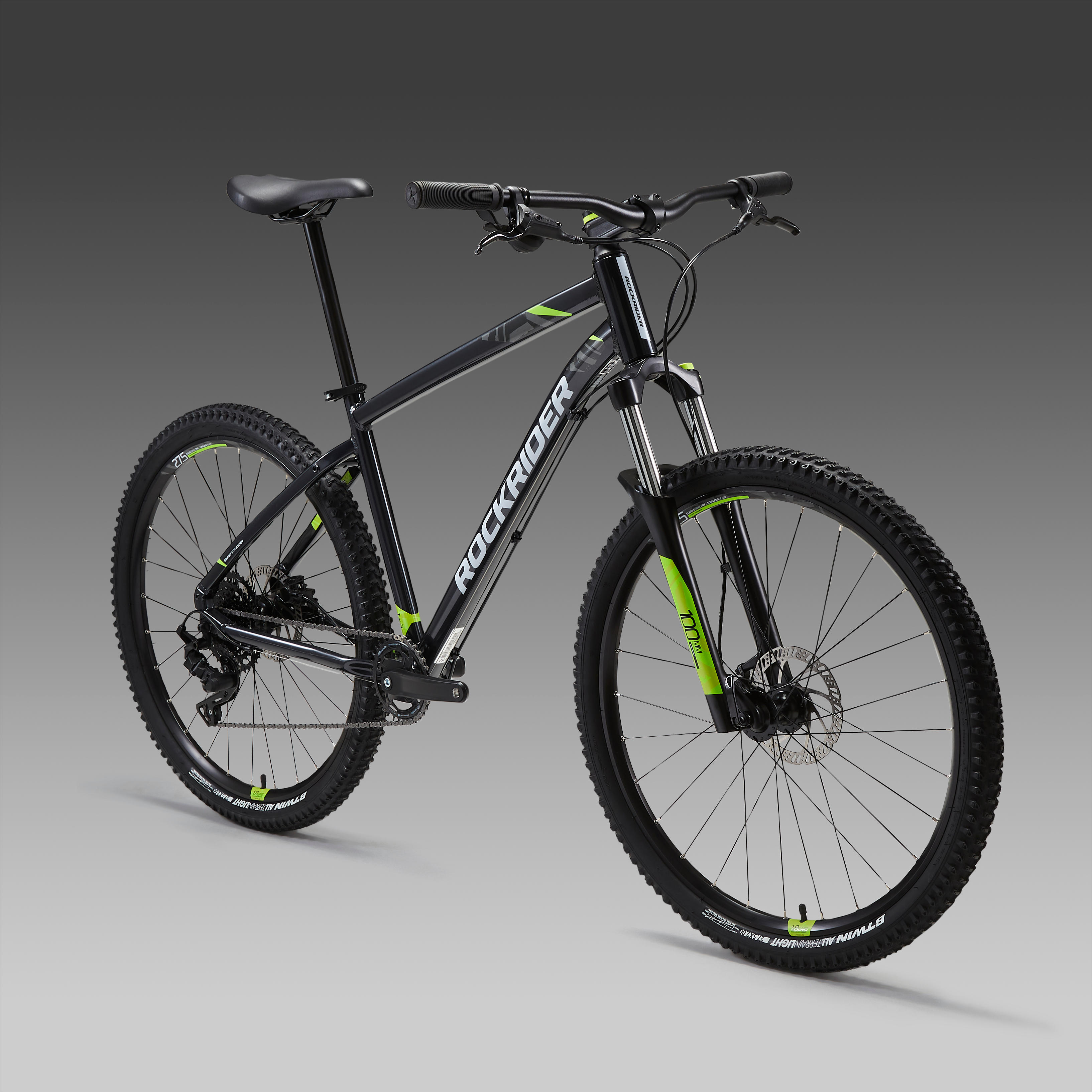 black mtb bike