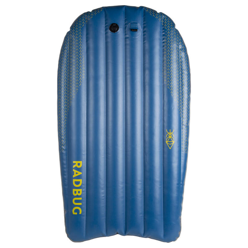 Bodyboard 100 aufblasbar Tasche mit integrierter Pumpe blau