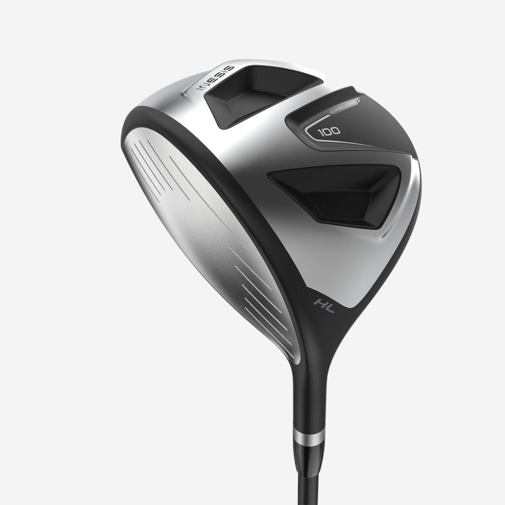 ADULT DRIVER LEFT HANDED GRAPHITE SIZE 1 - INESIS 100