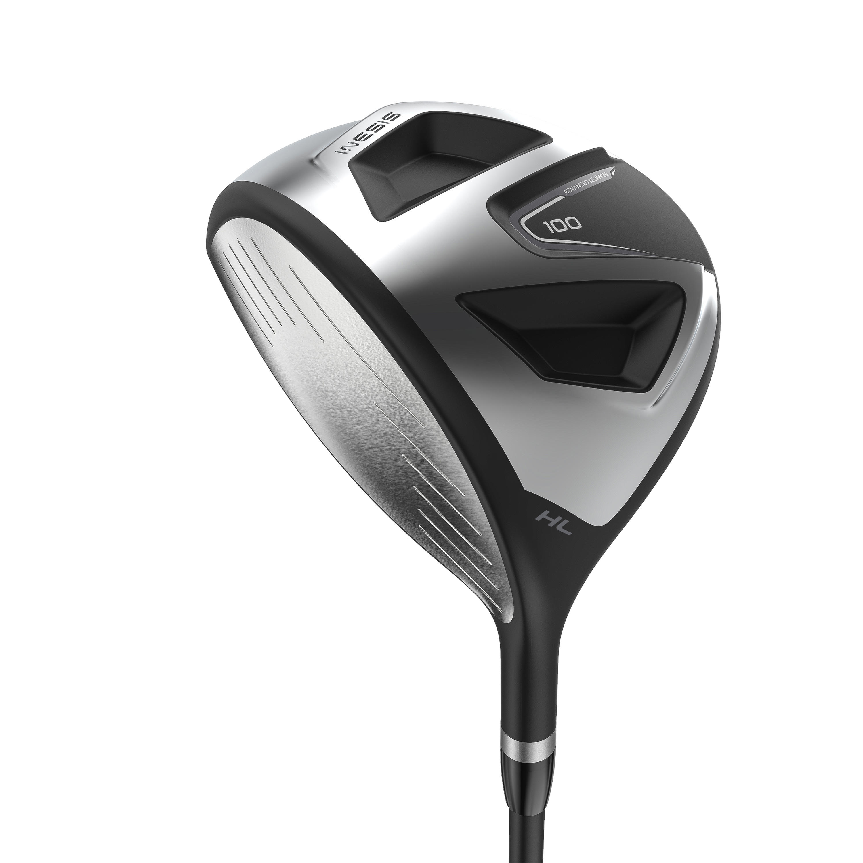ADULT DRIVER LEFT HANDED GRAPHITE SIZE 1 - INESIS 100 1/12