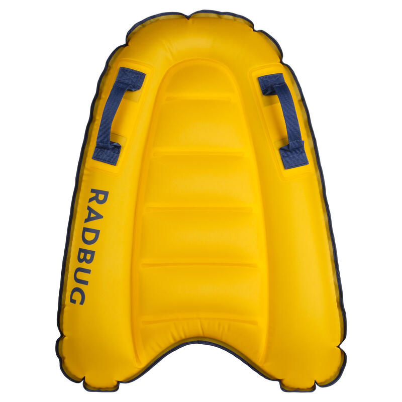 Kid's inflatable DISCOVERY bodyboard - Yellow 4-8 years (15-25 kg)