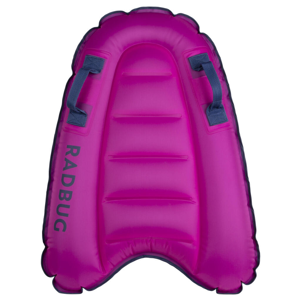 Bērnu piepūšams bodibordinga dēlis “Discovery” 15–25 kg (4–8 gadu vecumam), rozā