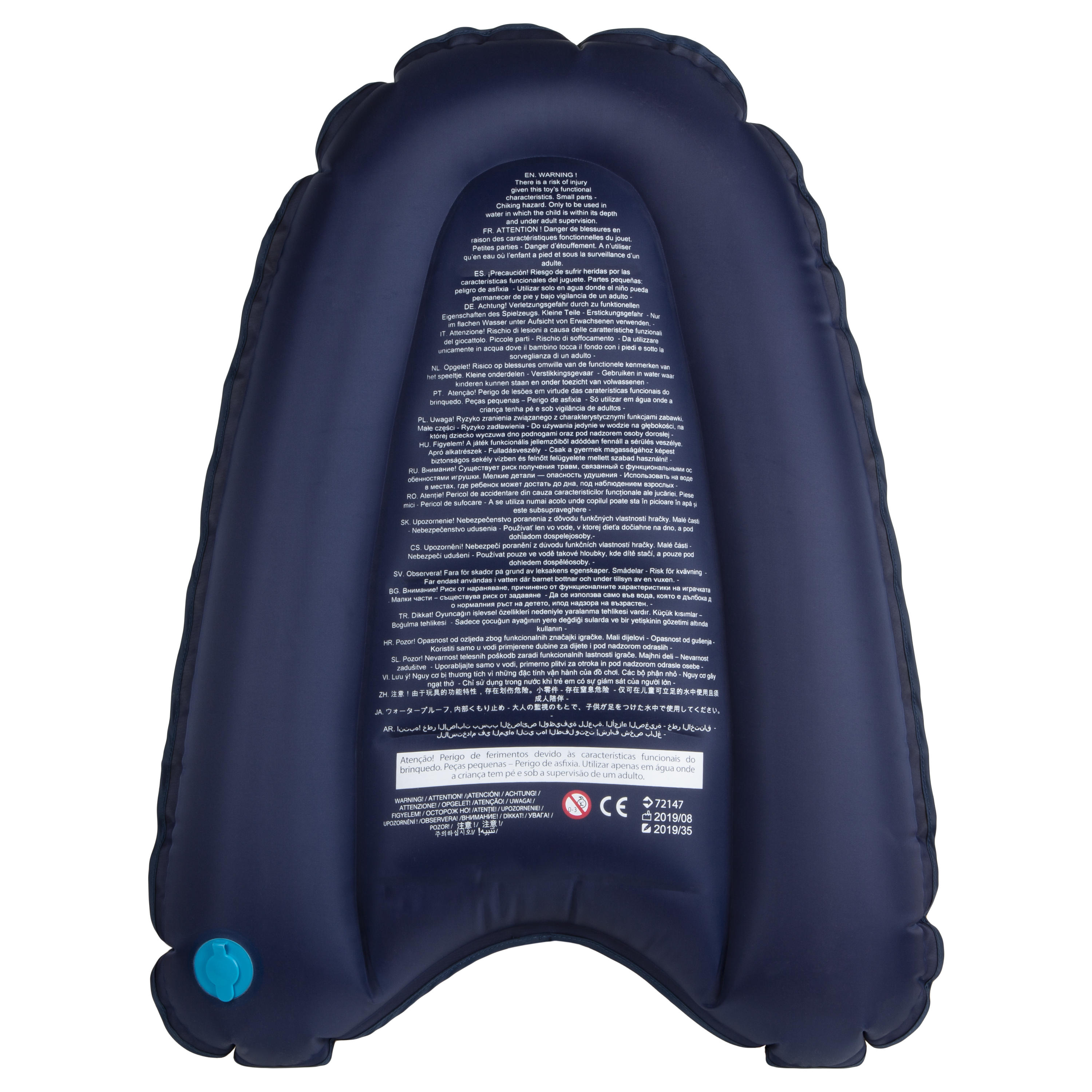 Opblaasbaar bodyboard voor kinderen Discovery 4-8 jaar 15-25 kg geel 13/24