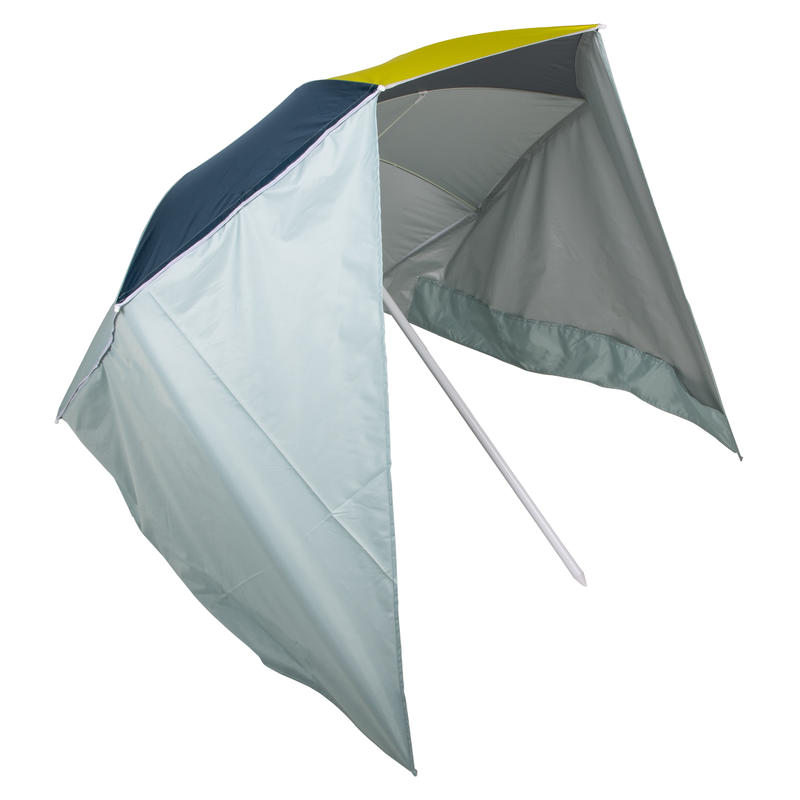 Sombrilla Playa Paruv Windstop Turquesa/Amarillo/Verde Oscuro UPF 50+ 2