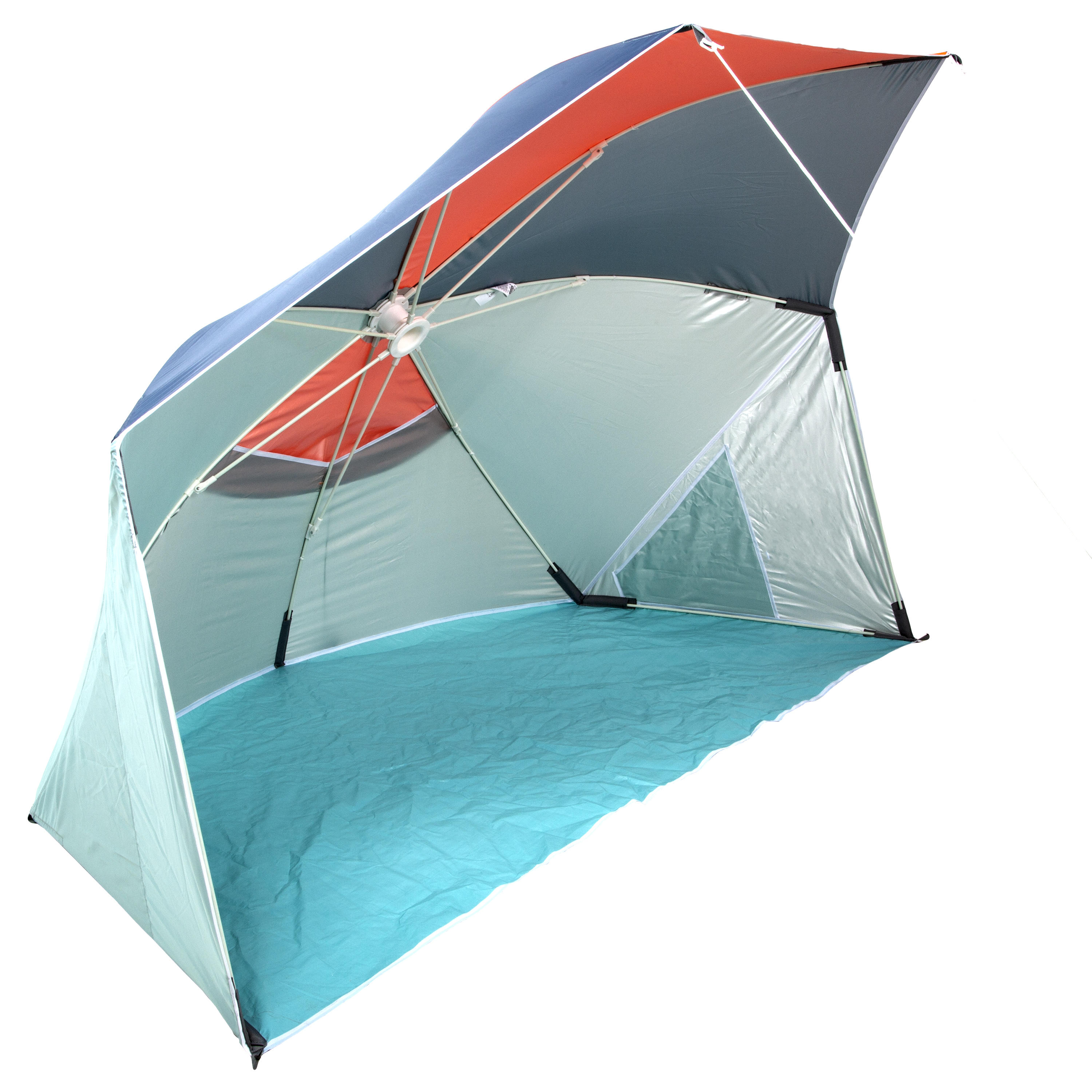 Parasol Sun Shelter 3 Person UPF50+ Iwiko 180 - Mint Grey Orange