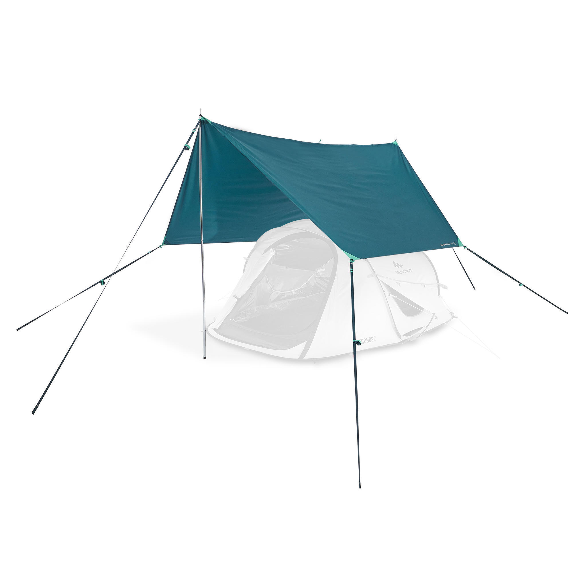Multifunctionele tarp en schuiltent voor kamperen