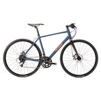 Vélo Route Cyclotourisme RC120 Flat Bar Disque Marine Orange