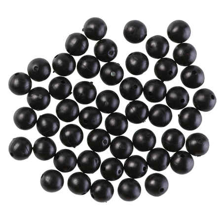 Fishing Surfcasting Soft Bead 6mm - Black