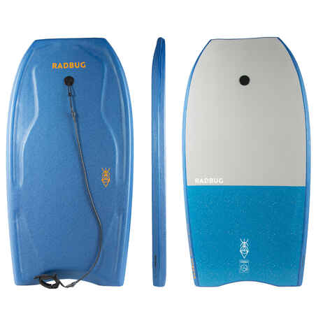 Bodyboard 100 bleu avec leash poignet