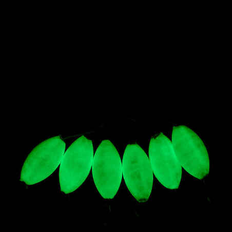 Fishing Surfcasting Phosphorescent Floating Beads Oval 12 mm