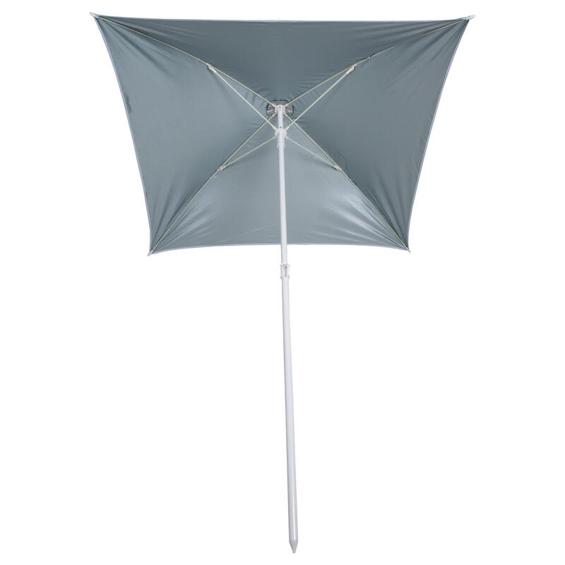 Parasol de plage carré PARUV 125 bleu UPF50+ 1,5 places