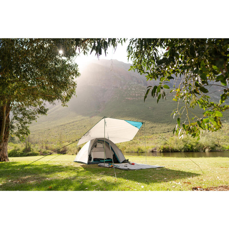 Cort de camping 3 locuri, MH100 gri