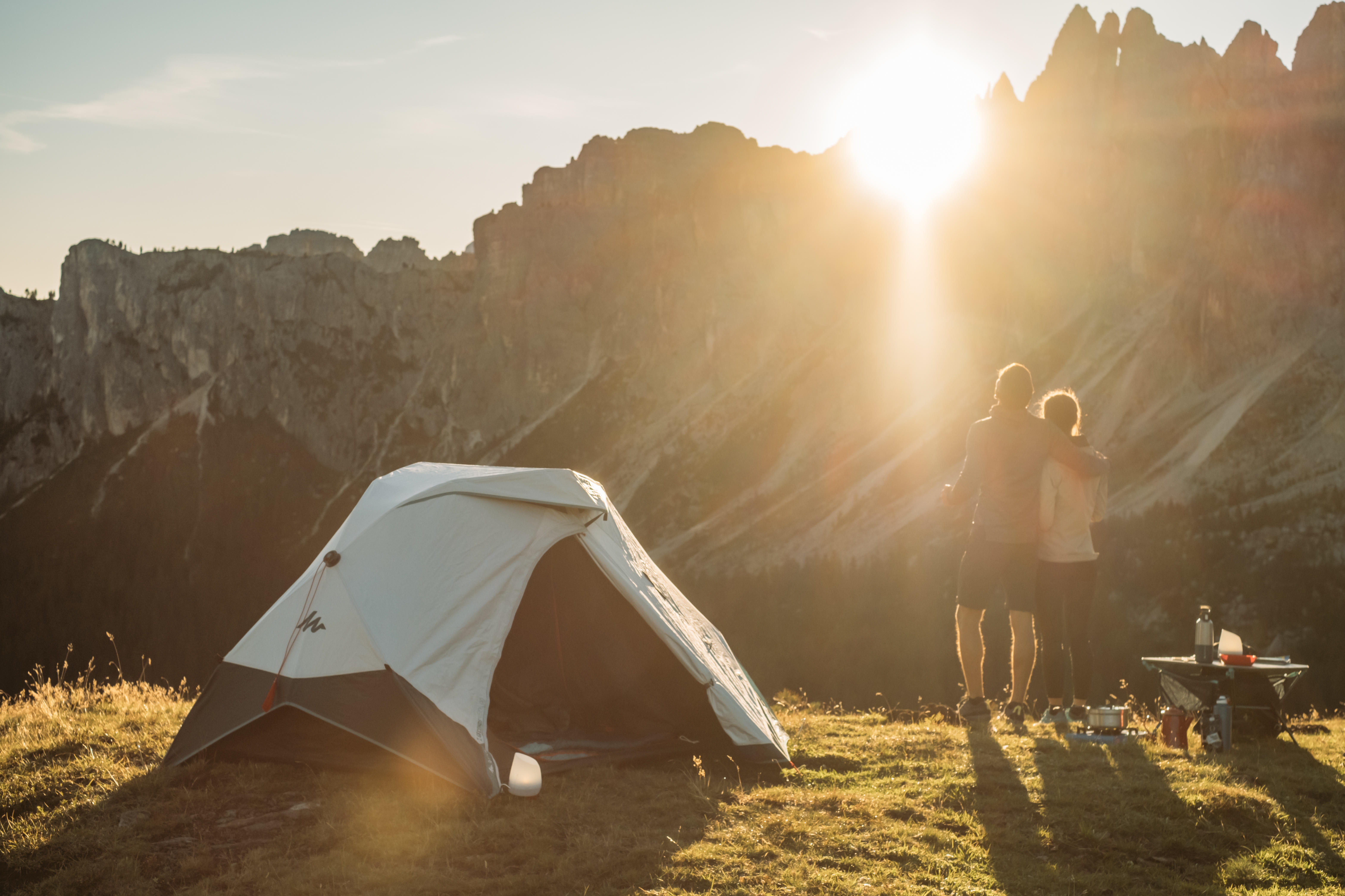 2-Person Camping Tent - 2 Seconds Easy Fresh & Black - QUECHUA