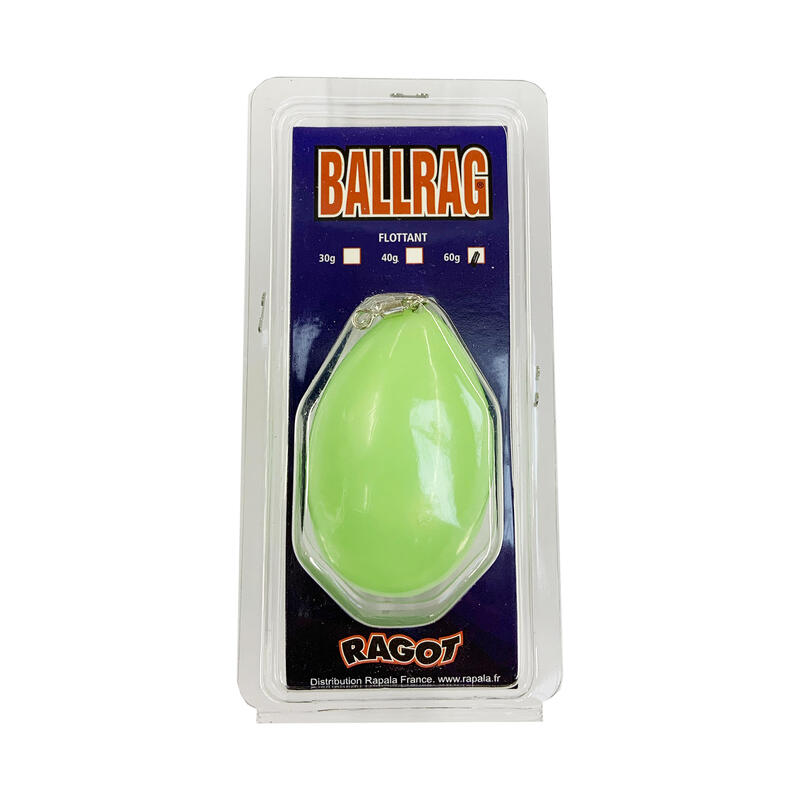 Ballrag phosphorescent 60gr pêche en mer