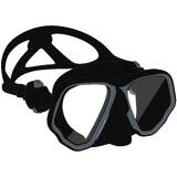 Adult Mask Scuba Diving 500 Black Grey