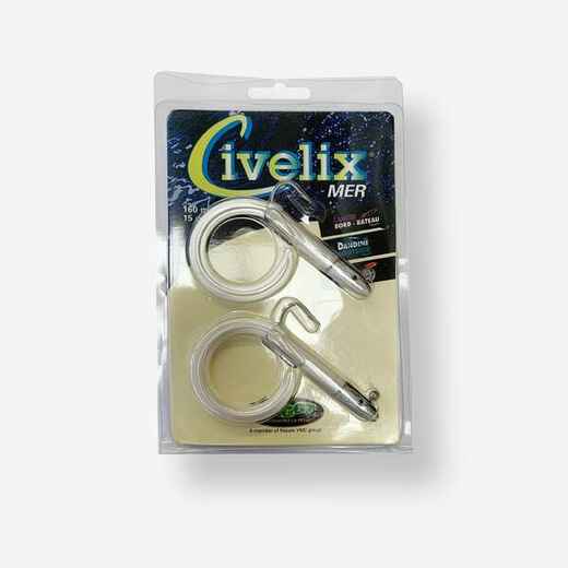 
      Civelix 16cm pearl x2 sea fishing lure
  