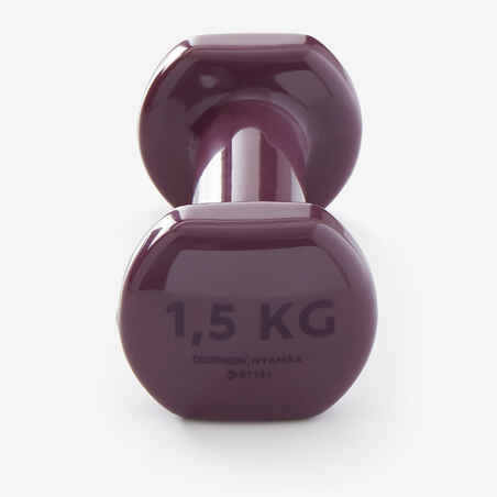 Fitness 1.5 kg Dumbbells Twin-Pack - Burgundy