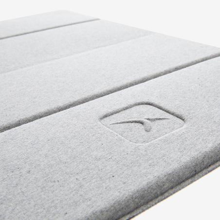 Міні-килимок для пілатесу, 50 см x 39 см x 8 мм - Сірий