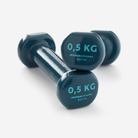 PAIRE D&#039;HALTÈRES FITNESS 2*0,5 KG - BLEU MARINE