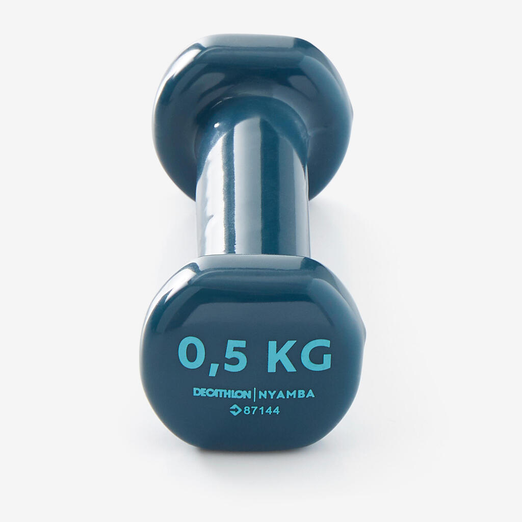 Fitness 0.5 kg Dumbbells Twin-Pack - Navy Blue