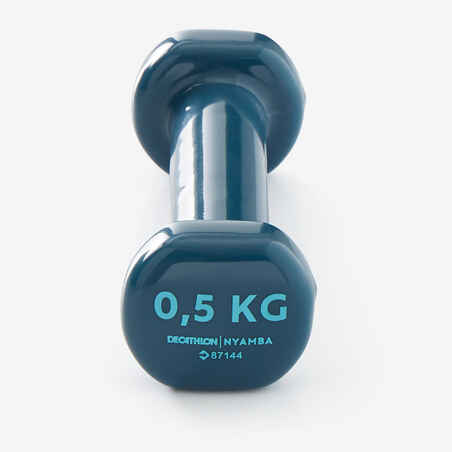 Fitness 0.5 kg Dumbbells Twin-Pack - Navy Blue