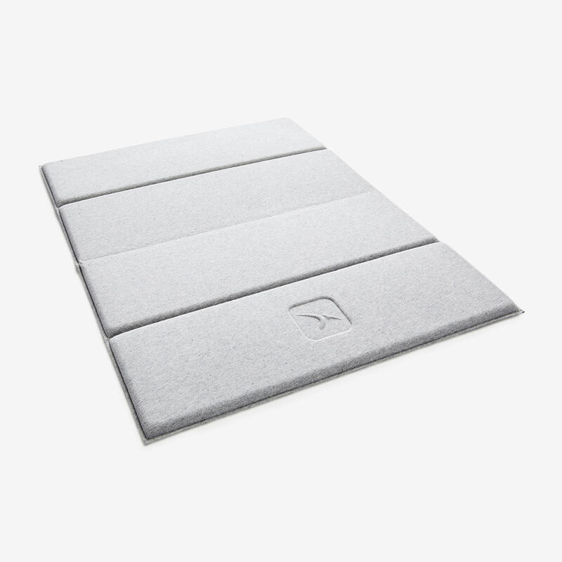 Mini szőnyeg pilateshez 500-as, 50 cm x 39 cm x 8 mm, szürke